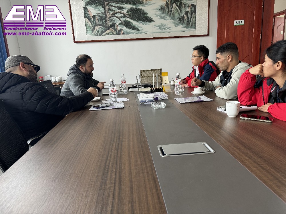 Algerian Client Visits Our Poultry Slaughter Equipment Factory: Discussing New Poultry Slaughterhous